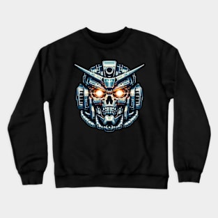 Biomech Skull S01 D63 Crewneck Sweatshirt